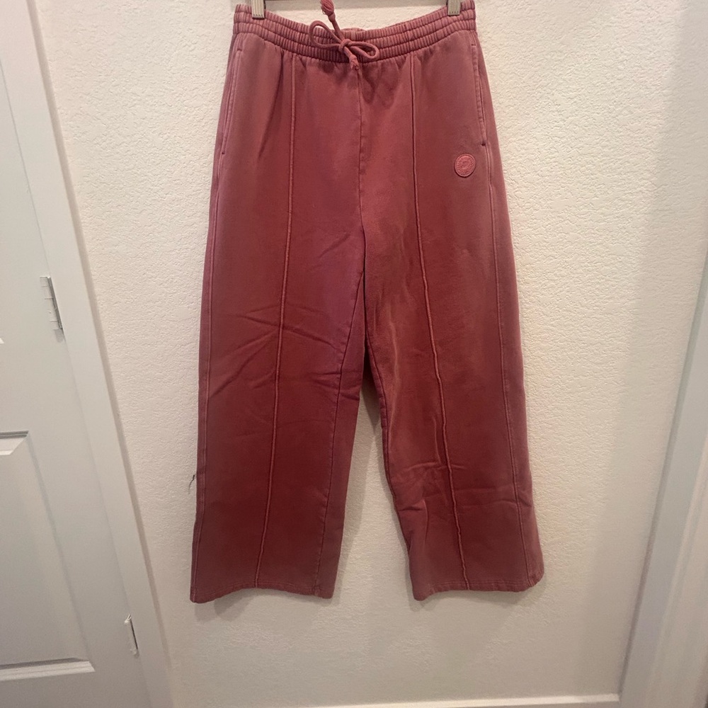 Stylish Mauve Wide-Leg Pants